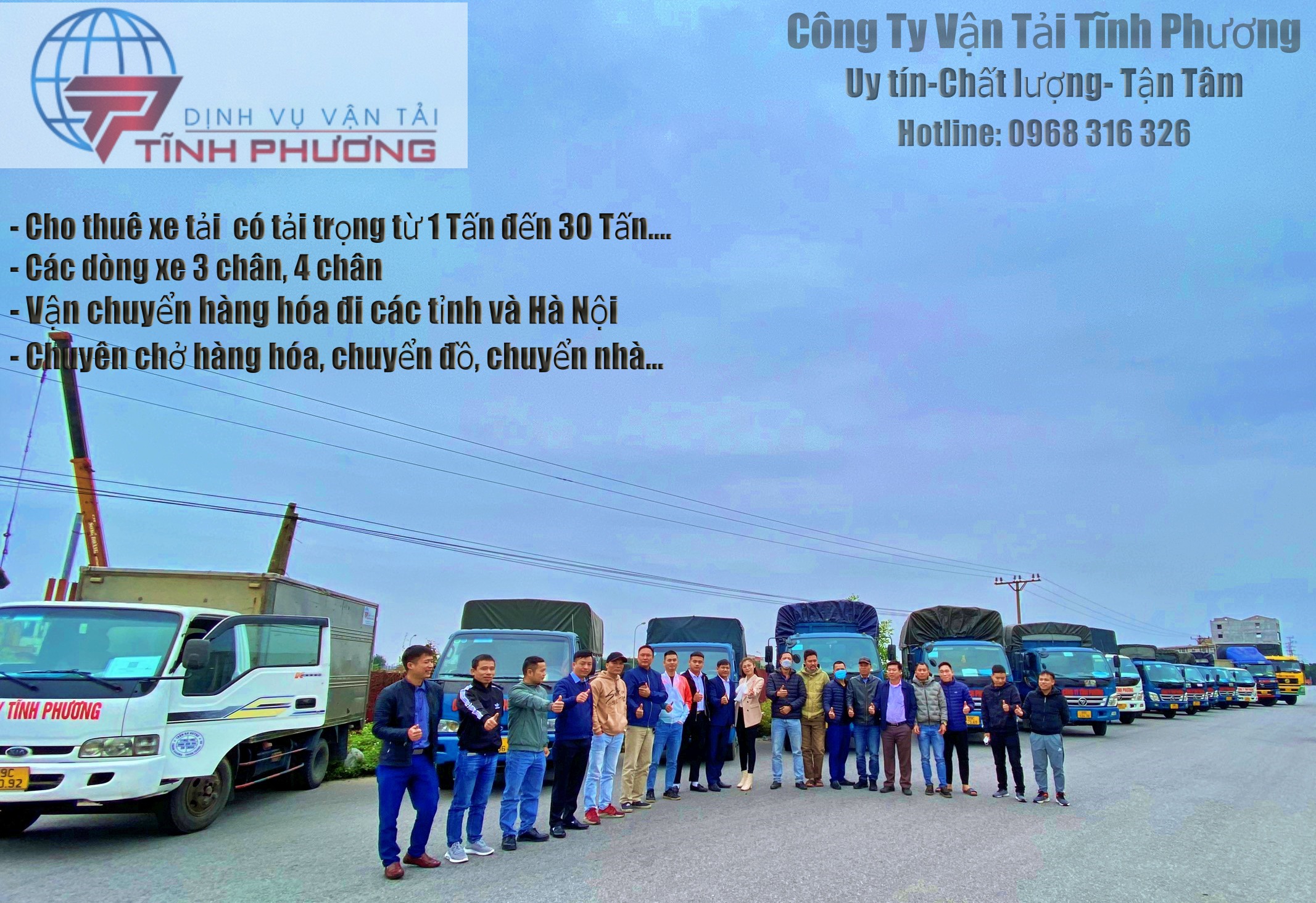 cho thuê xe tải chở hàng tại Bắc Ninh